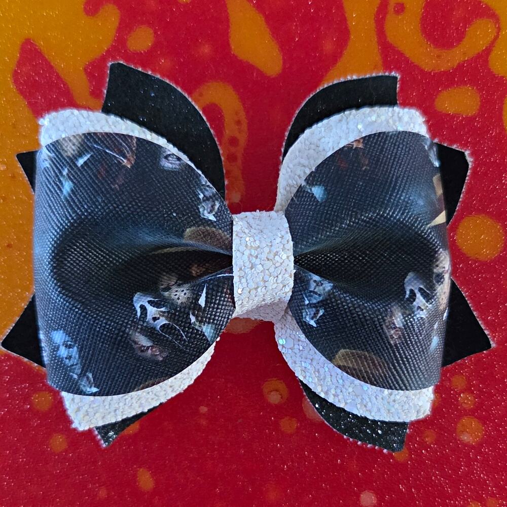 Custom Halloween Movie & HANDMADE Hair Bow